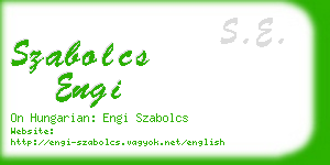 szabolcs engi business card